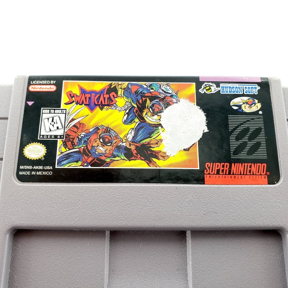 SWAT Kats (Super Nintendo Entertainment System, 1995) Authentic Cart Only Tested - Picture 3 of 11